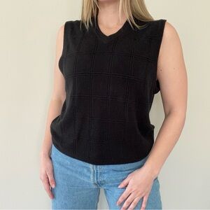 Dockers black sweater vest